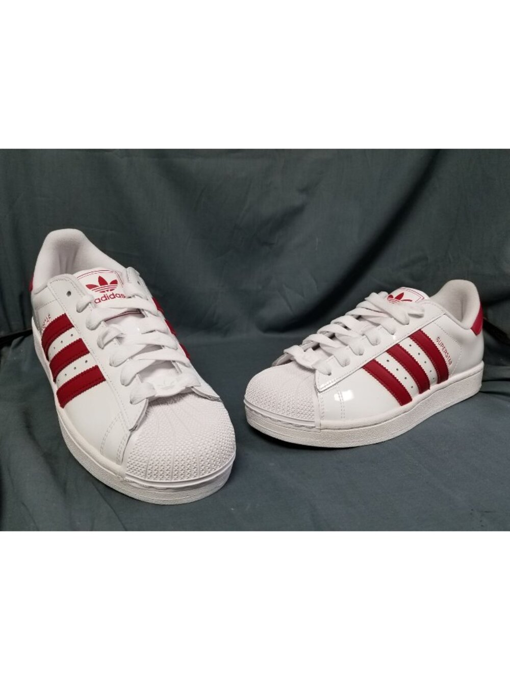 Adidas Superstar II White Team Victory Red JR7315 Mens Size 8.5 NEW NO BOX!